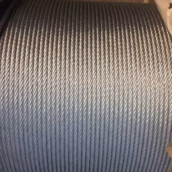 Electric Galvanized and Ungalvanized Steel Wire Rope 6X19 +Iwrc with Factory Price 1/2 Inch